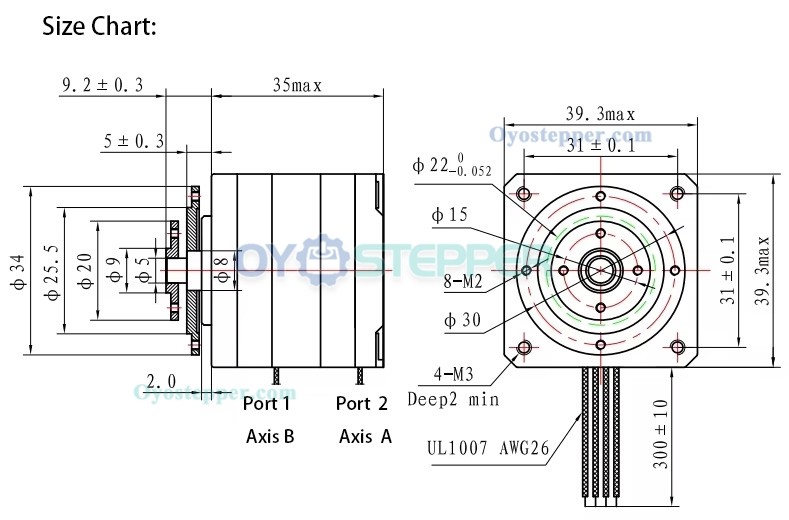 10Pcs NEMA 16 Multilayer Coaxial Stacked Stepper Motor 0.8A 8V for CNC Machine 3D Printer